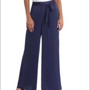Tie Waist Wide Leg Pants